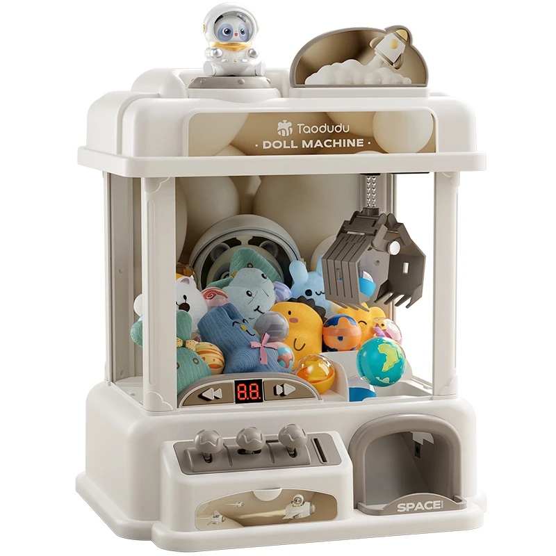 Standard Coin Operated Mini Claw Machine for Kids Arcade Game with Plush Prizes