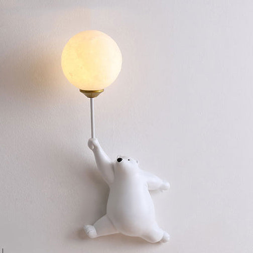 Schattige Beer Wandlamp Kinderkamer Ballonlicht Decoratief