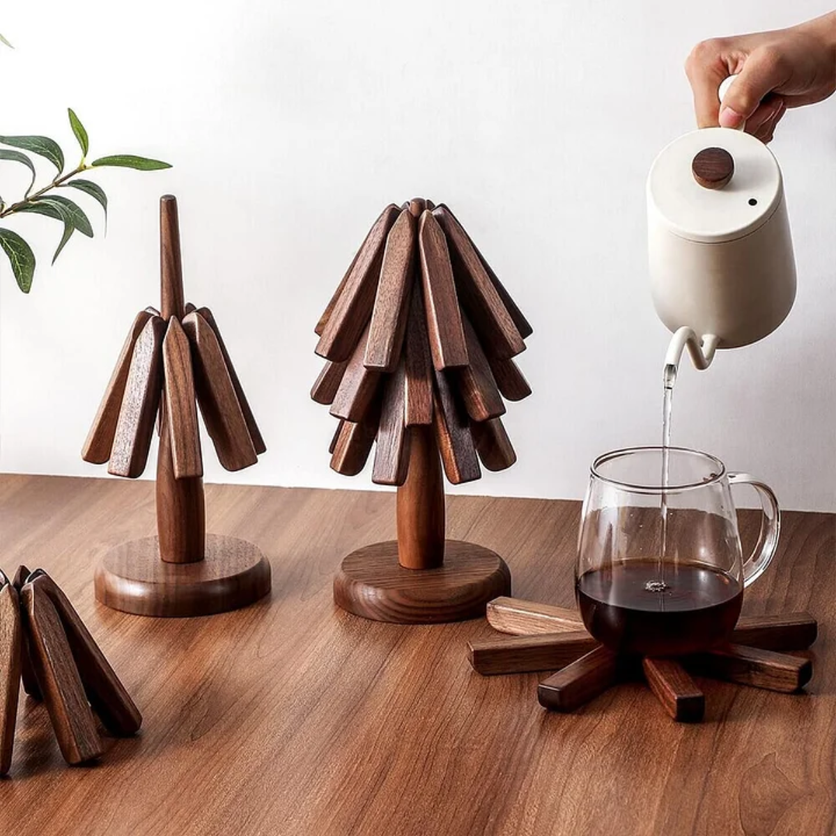 EcoCoasters | Houten Onderzetters Kerstboom