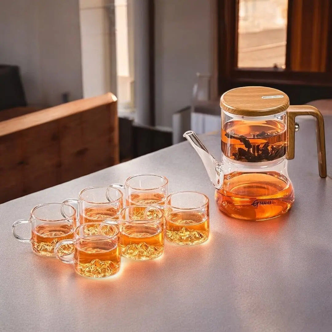Gianixi Borosilicaat Glazen Magnetische Theepot