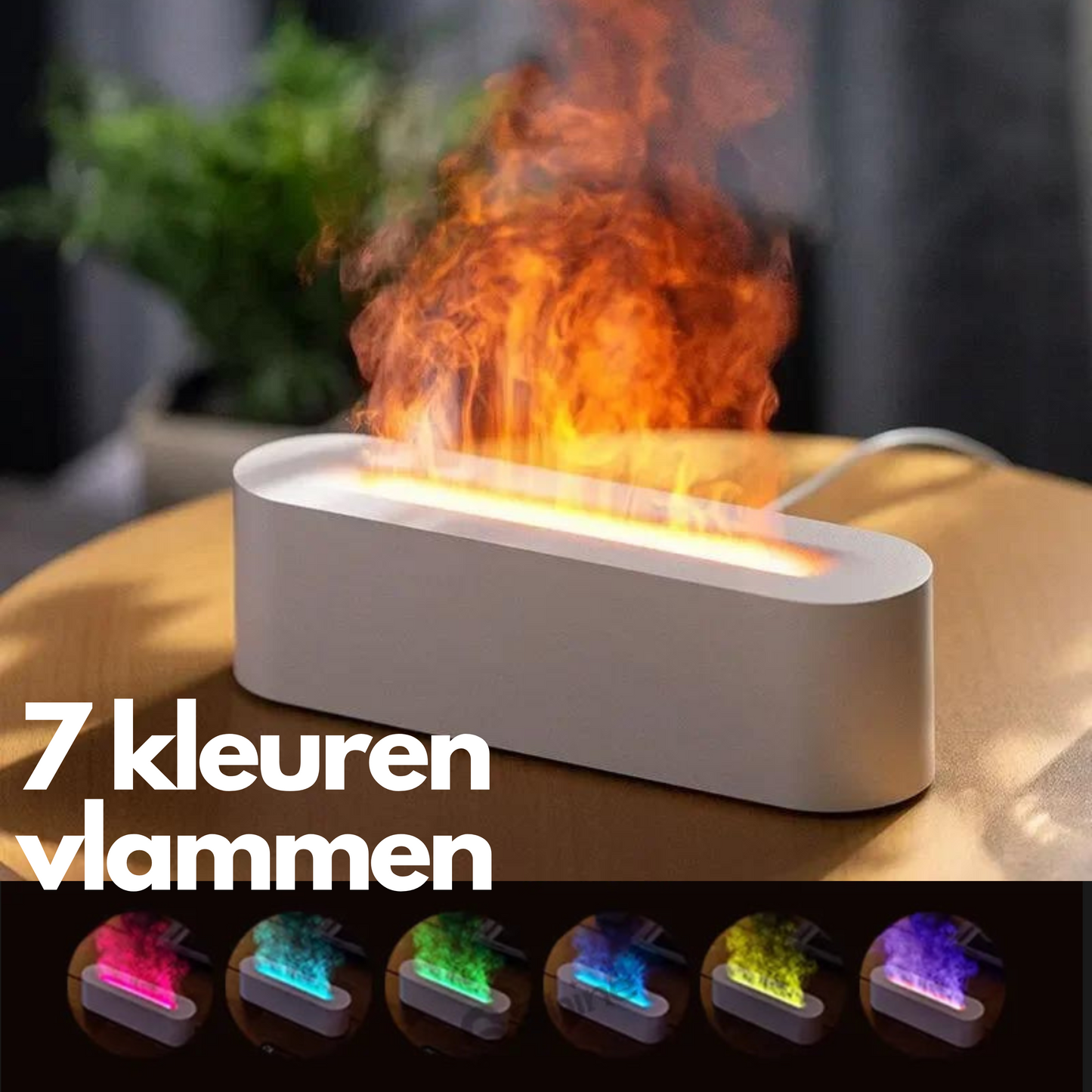 HumiFire | Sfeervolle luchtbevochtiger met Aromatherapie