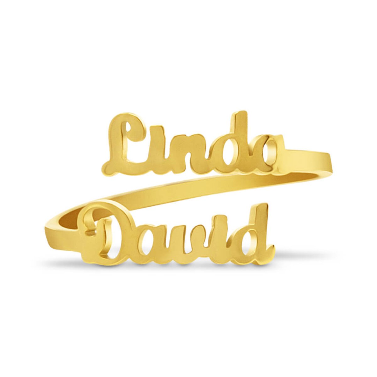 Double Name Ring | Draag je dierbaren bij je