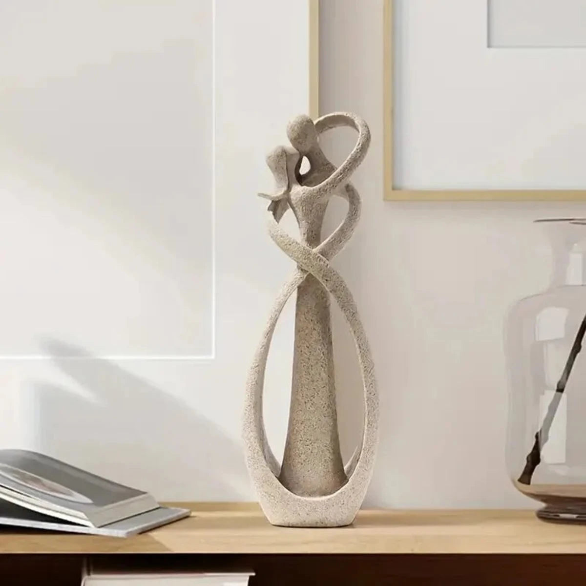 LoveKiss Duo | Romantisch Hars sculptuur