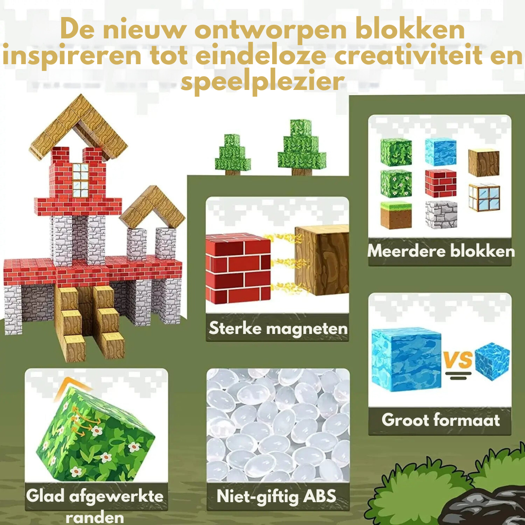 SmartCraft Magnetische Bouwblokken (100 stuks)