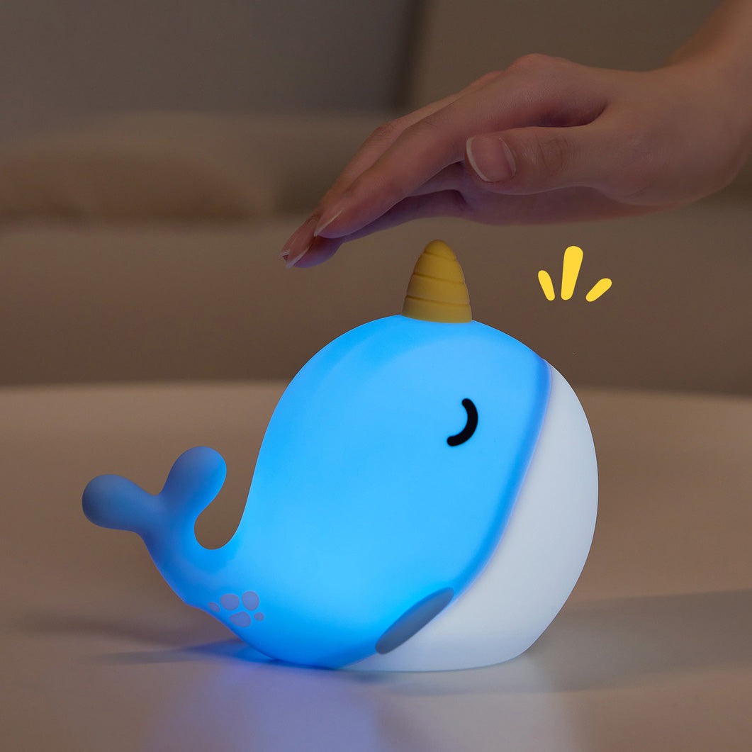 Eenhoorn Walvis Silikon Squishy Nachtlampje Perfect Cadeau Slaapmaatje Stressverlichting