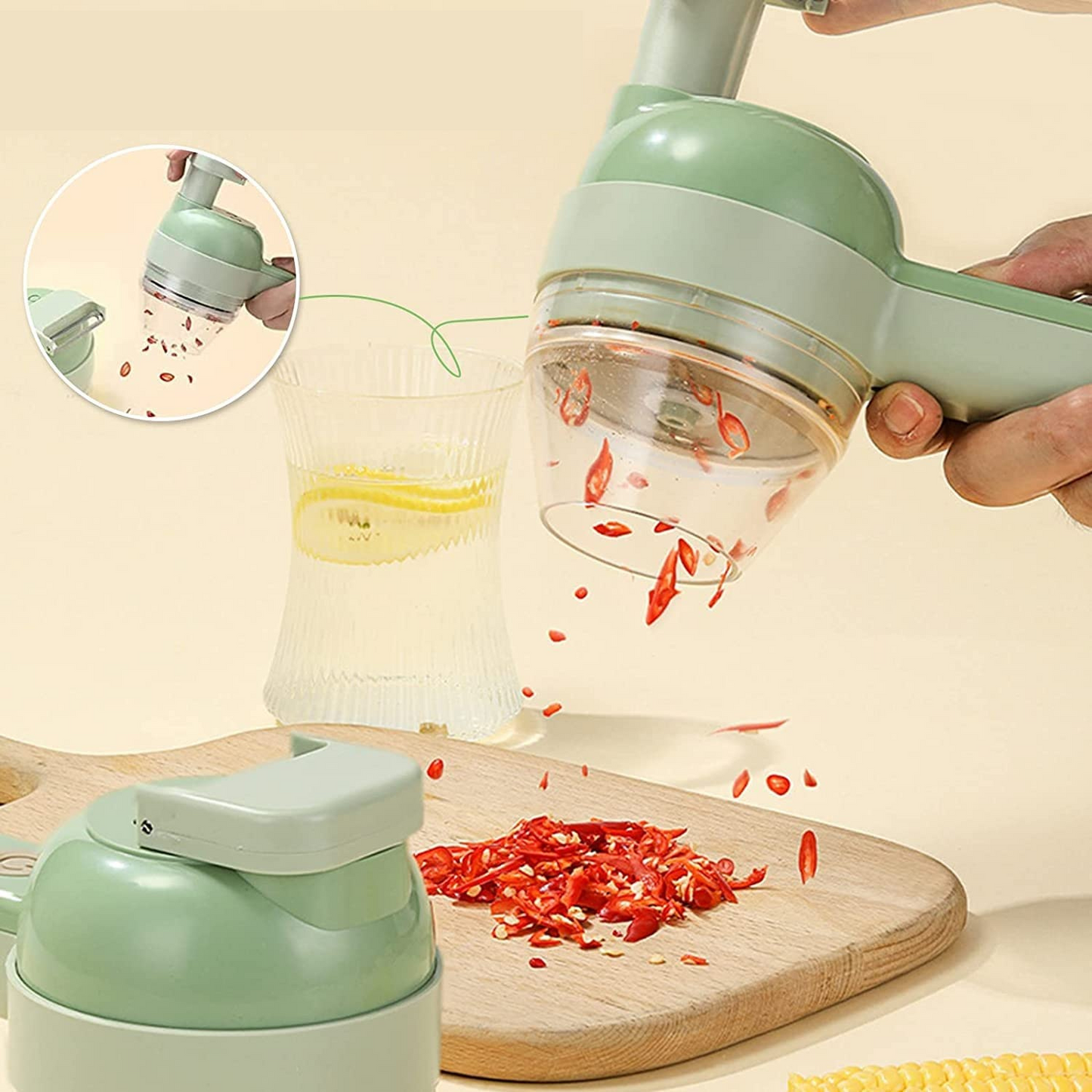 GourmetMasterSlicer | 4 in 1 mini-keukenmachine