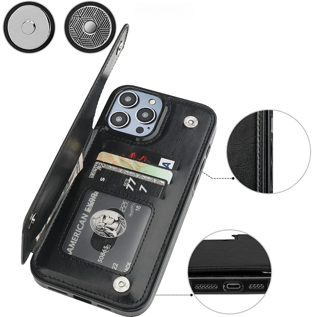 SleekSafe PU Wallet Case