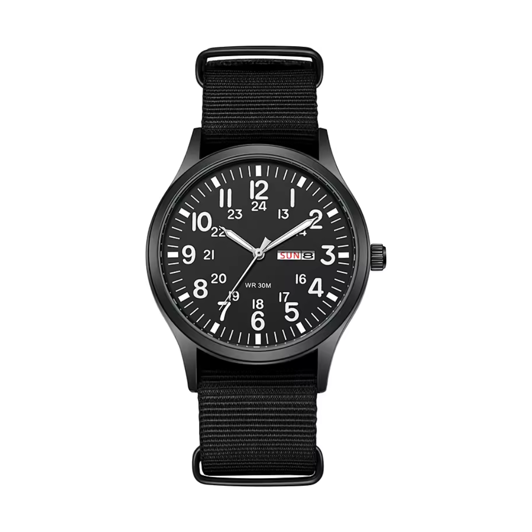 Duurzaam heren outdoor horloge – waterdicht, krasbestendig ontwerp, voor avontuur