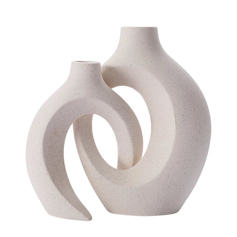 VaseCharm – Moderne Keramische Vaas Set met Elegante Boho Stijl