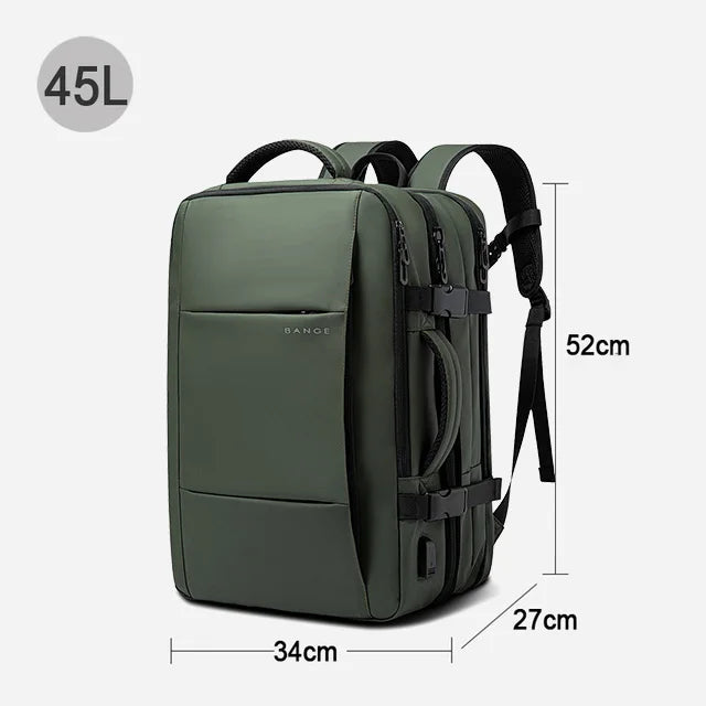 Uitbreidbare Laptoptas - Waterdichte Reistas met USB