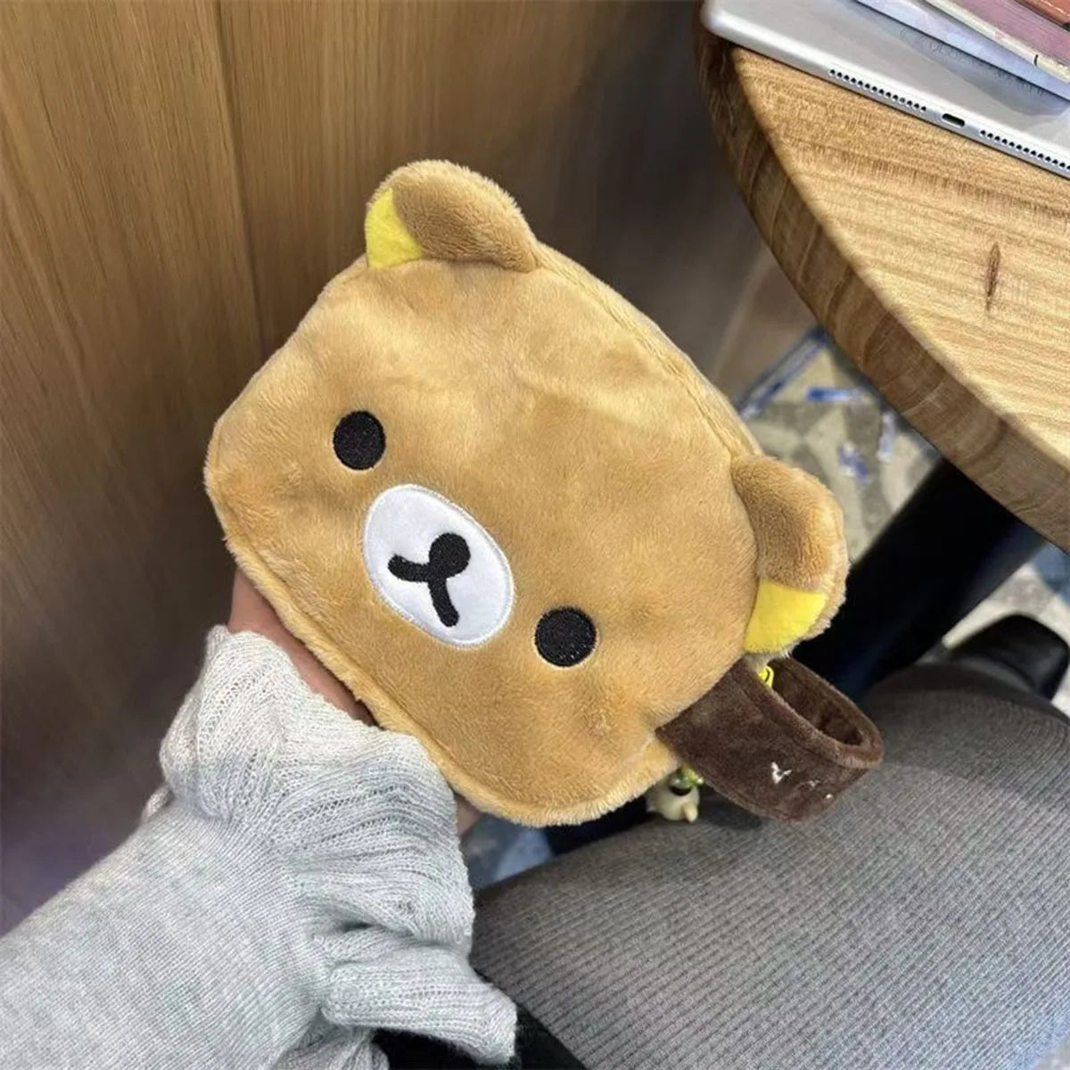 Kawaii Rilakkuma Make-up Tas - Pluche Reisetui & Cosmetica Organizer