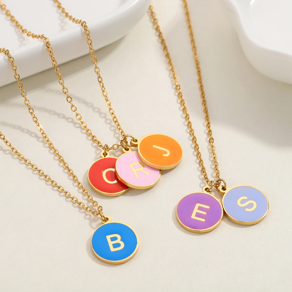 Kleurrijke Initialen Ketting