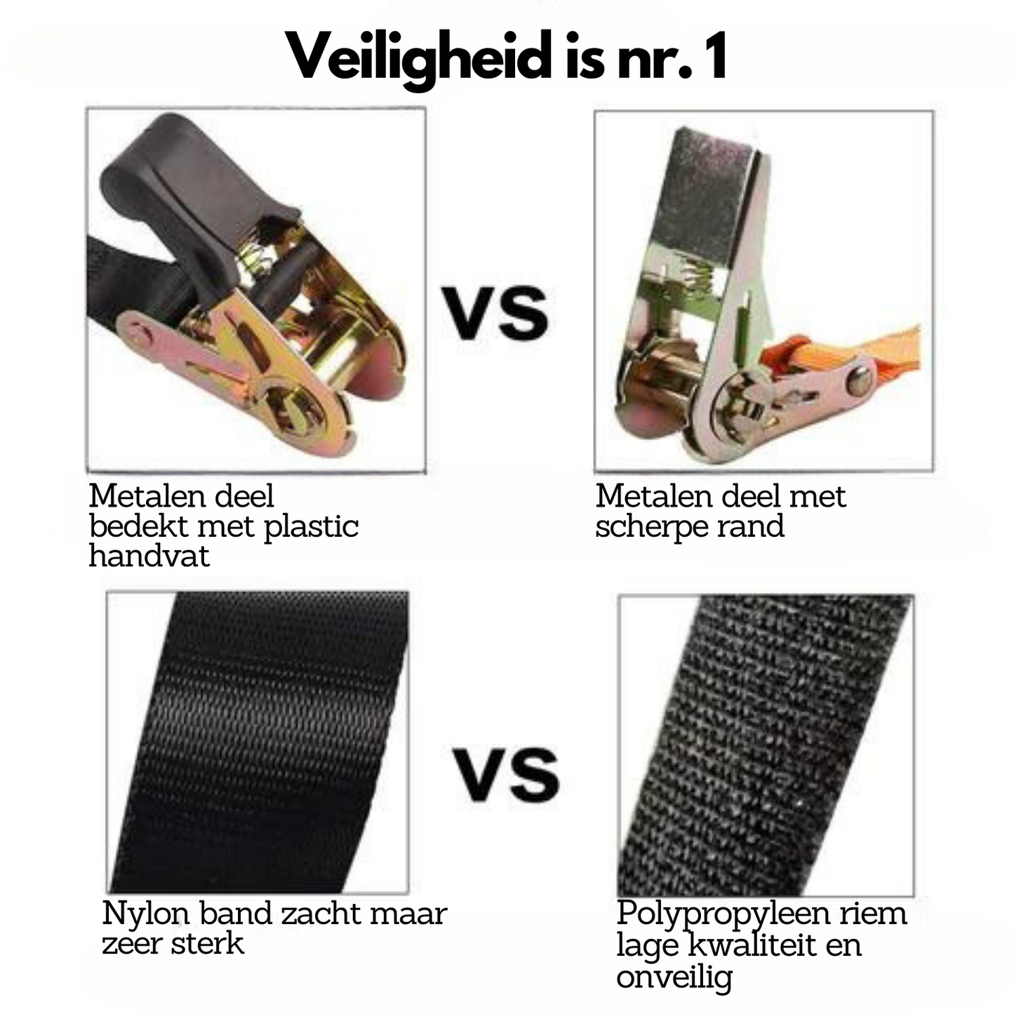 SureTie EasyGrip | Spanbanden met automatische oprolfunctie