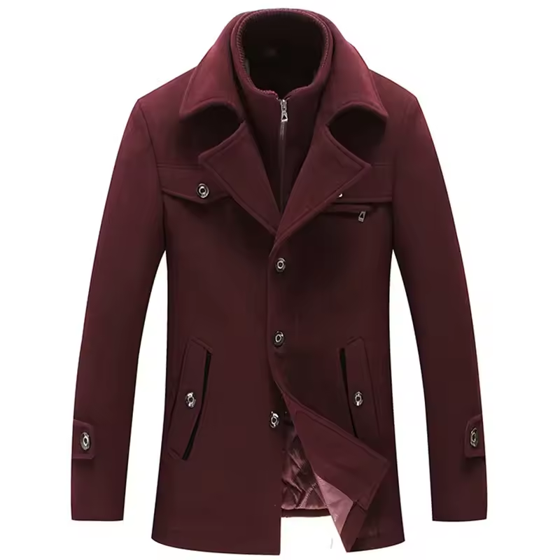Klassieke Wollen Peacoat