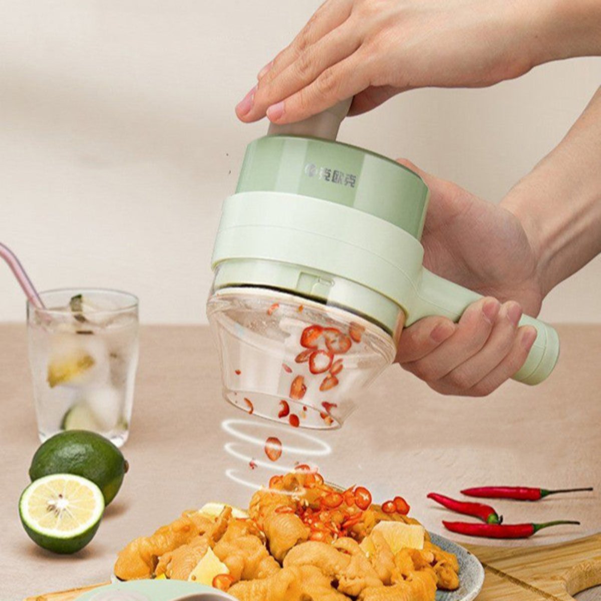 GourmetMasterSlicer | 4 in 1 mini-keukenmachine