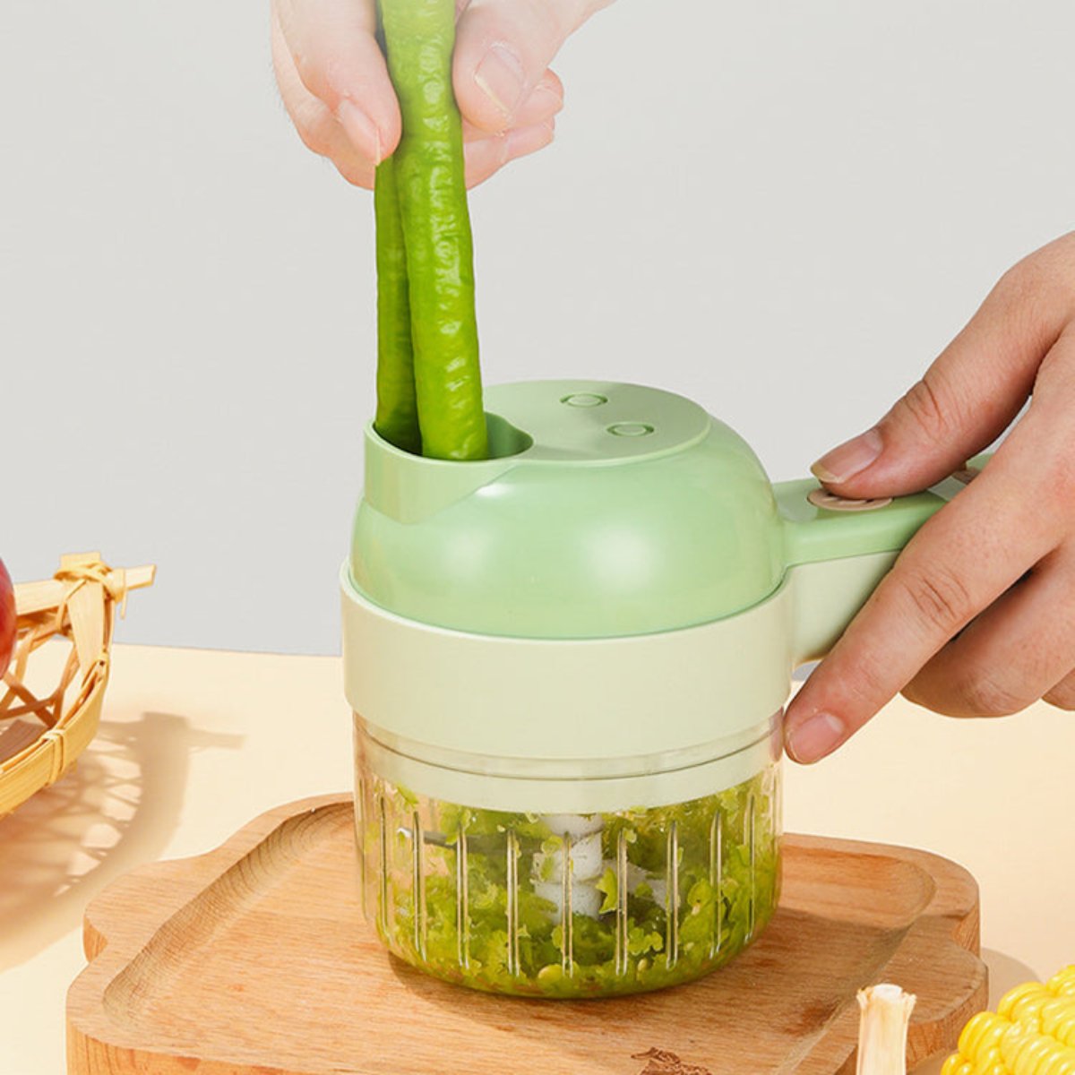 GourmetMasterSlicer | 4 in 1 mini-keukenmachine