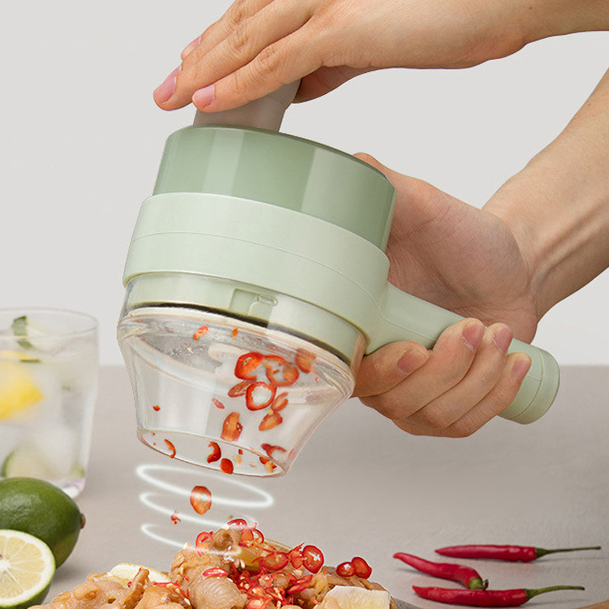 GourmetMasterSlicer | 4 in 1 mini-keukenmachine