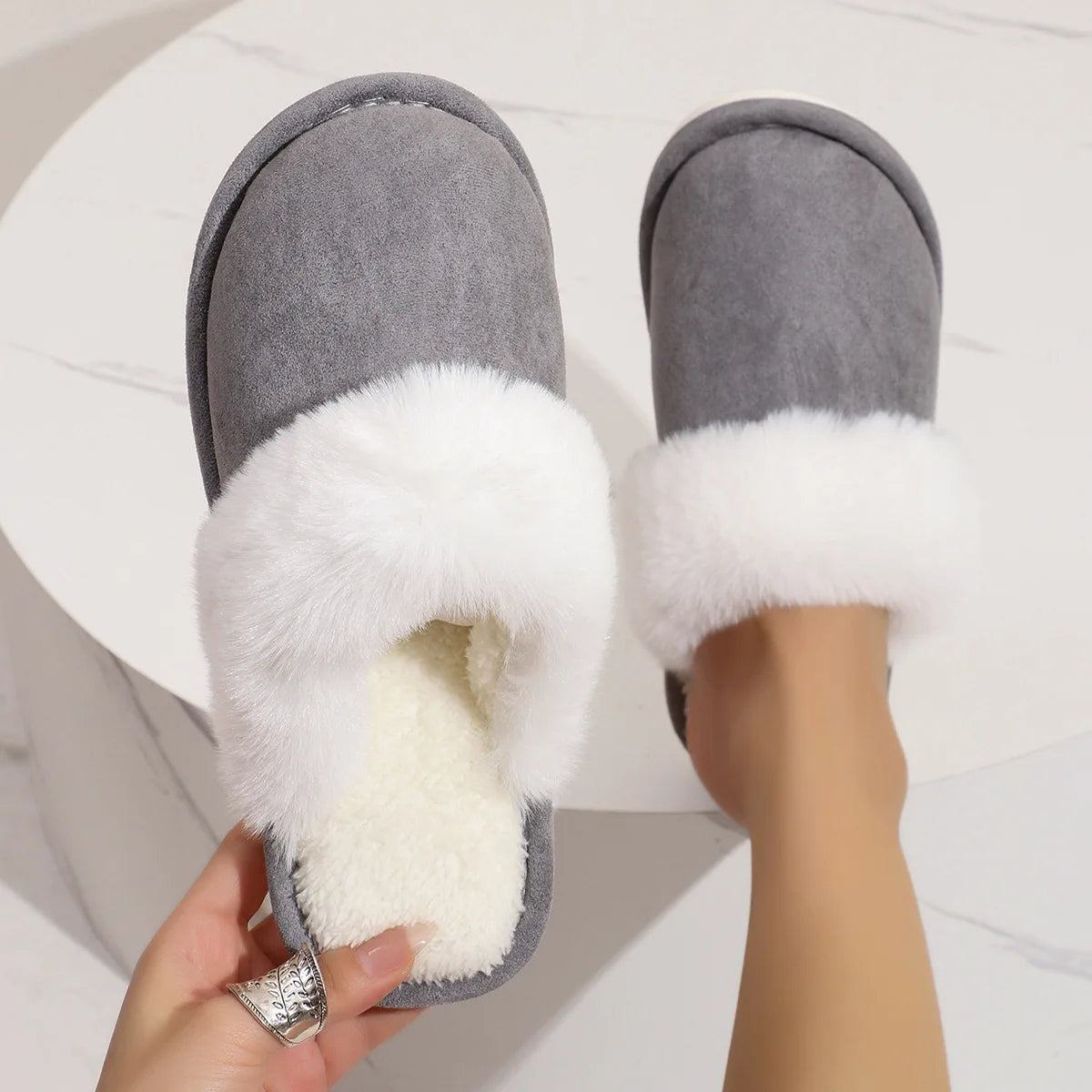 Warme Pluche Winterpantoffels
