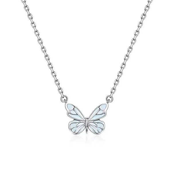 Set van Gloeiende Vlinder Ketting en Armband