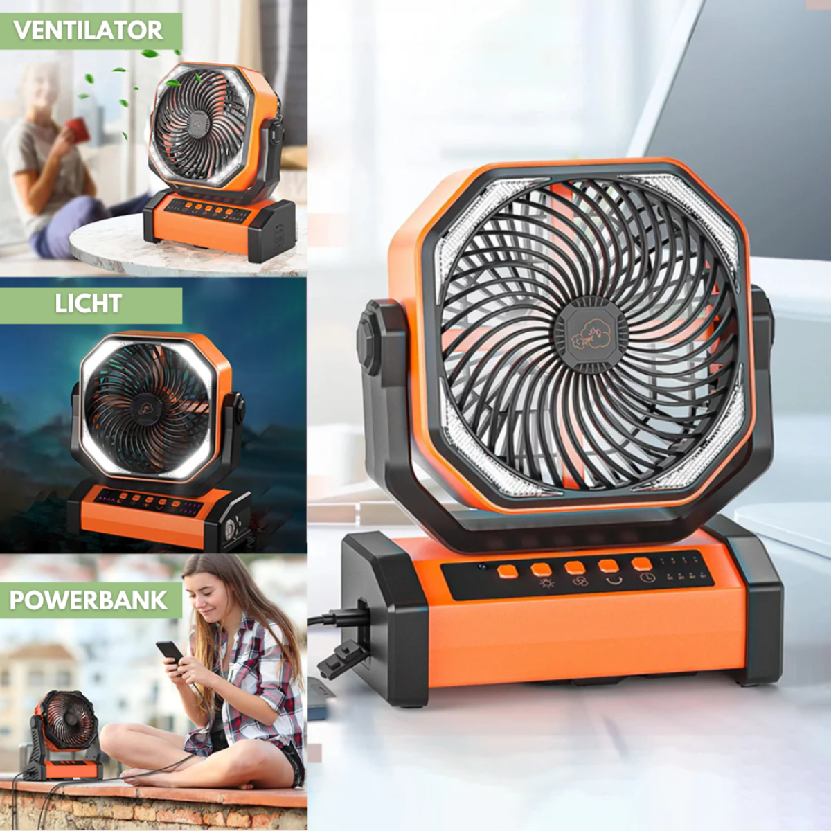 Draagbare Camping Mini Ventilator