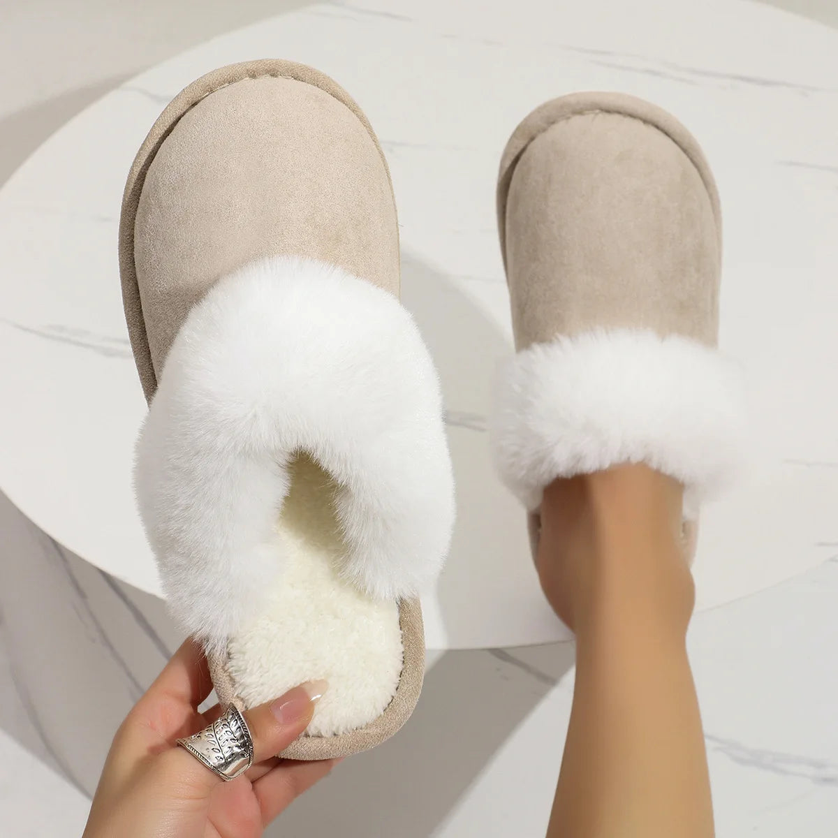 Warme Pluche Winterpantoffels