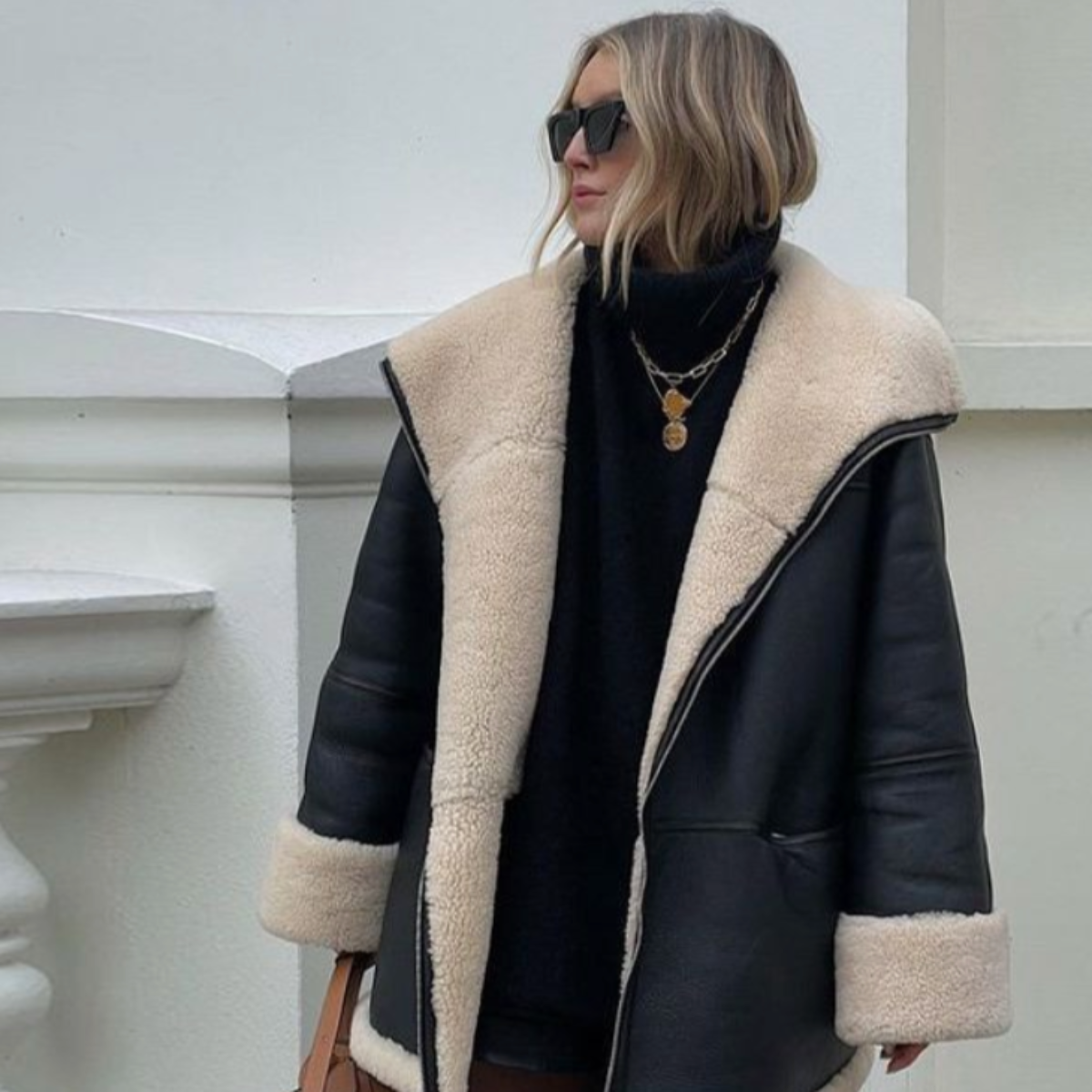 Noélie Oversized Leren Jas