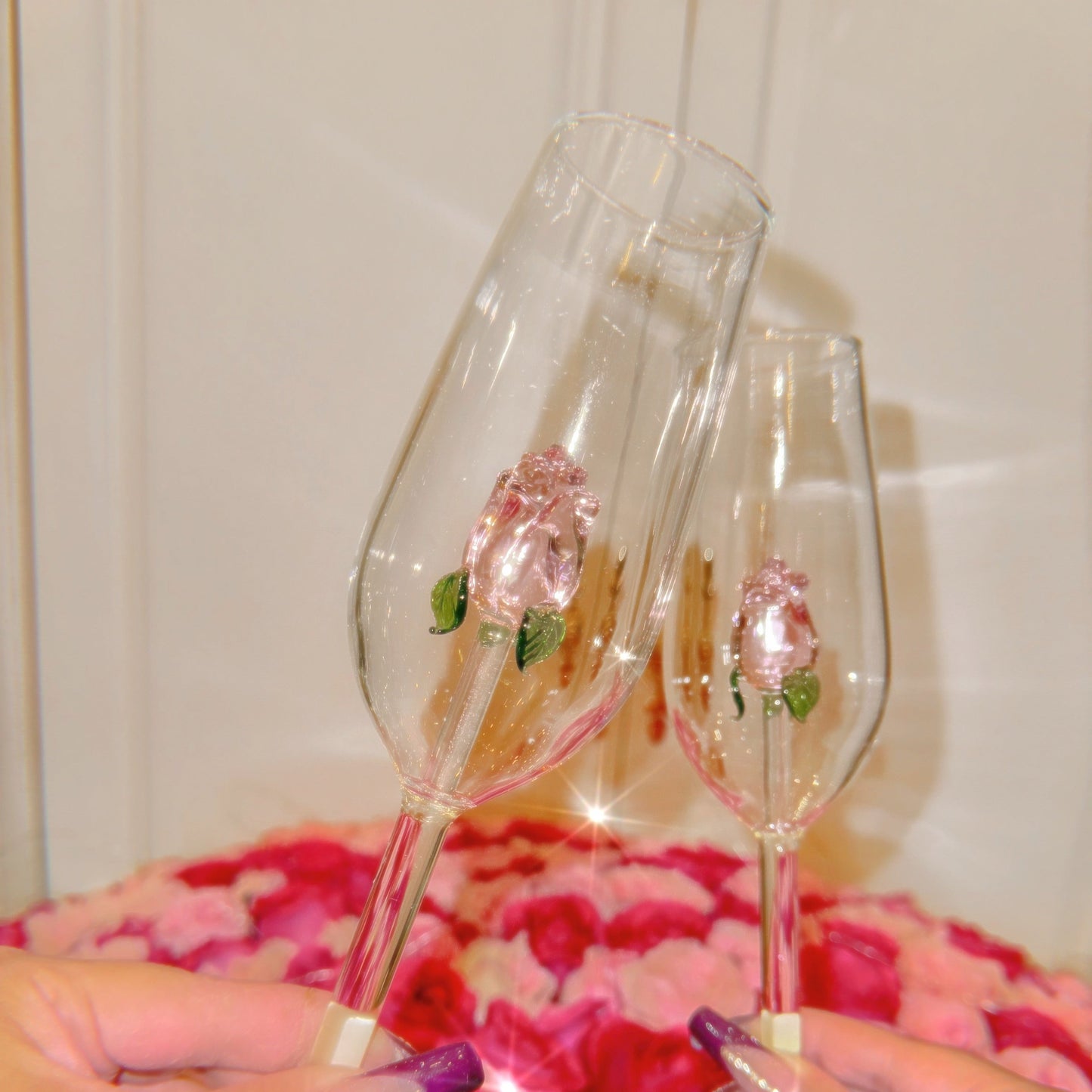 LuxeFleur Glas Set (2 stuks)