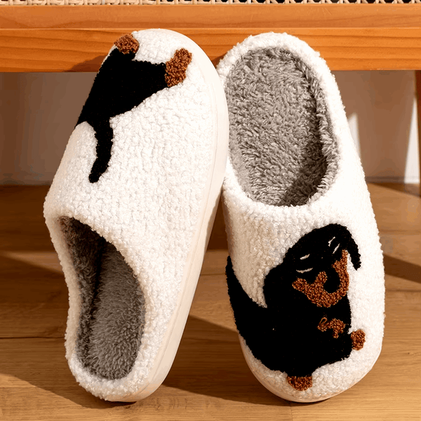 Warme Teckel Pantoffels