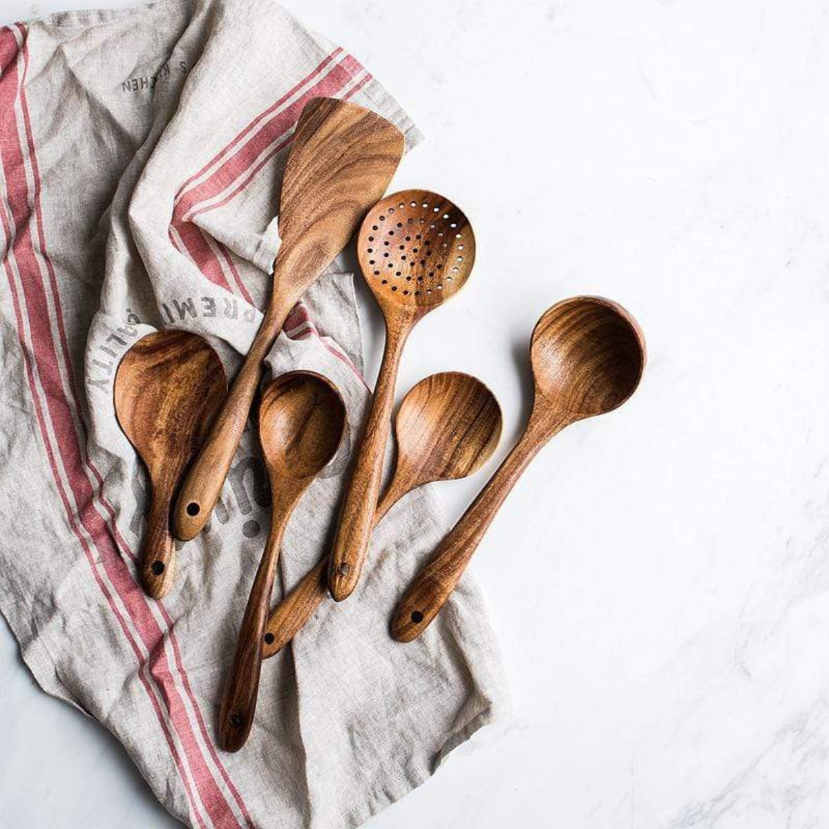 Eco-Friendly Teak Utensils Set