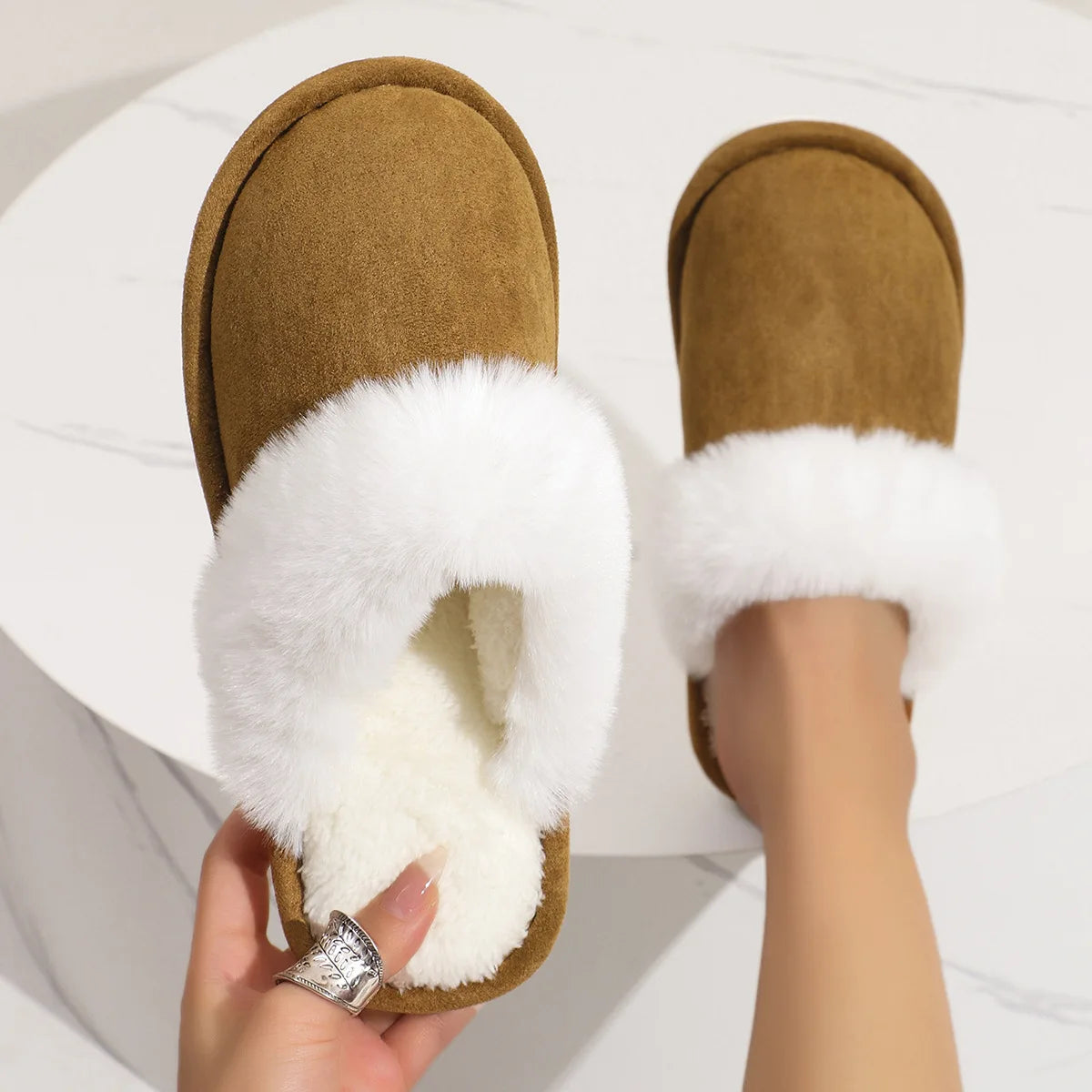 Warme Pluche Winterpantoffels