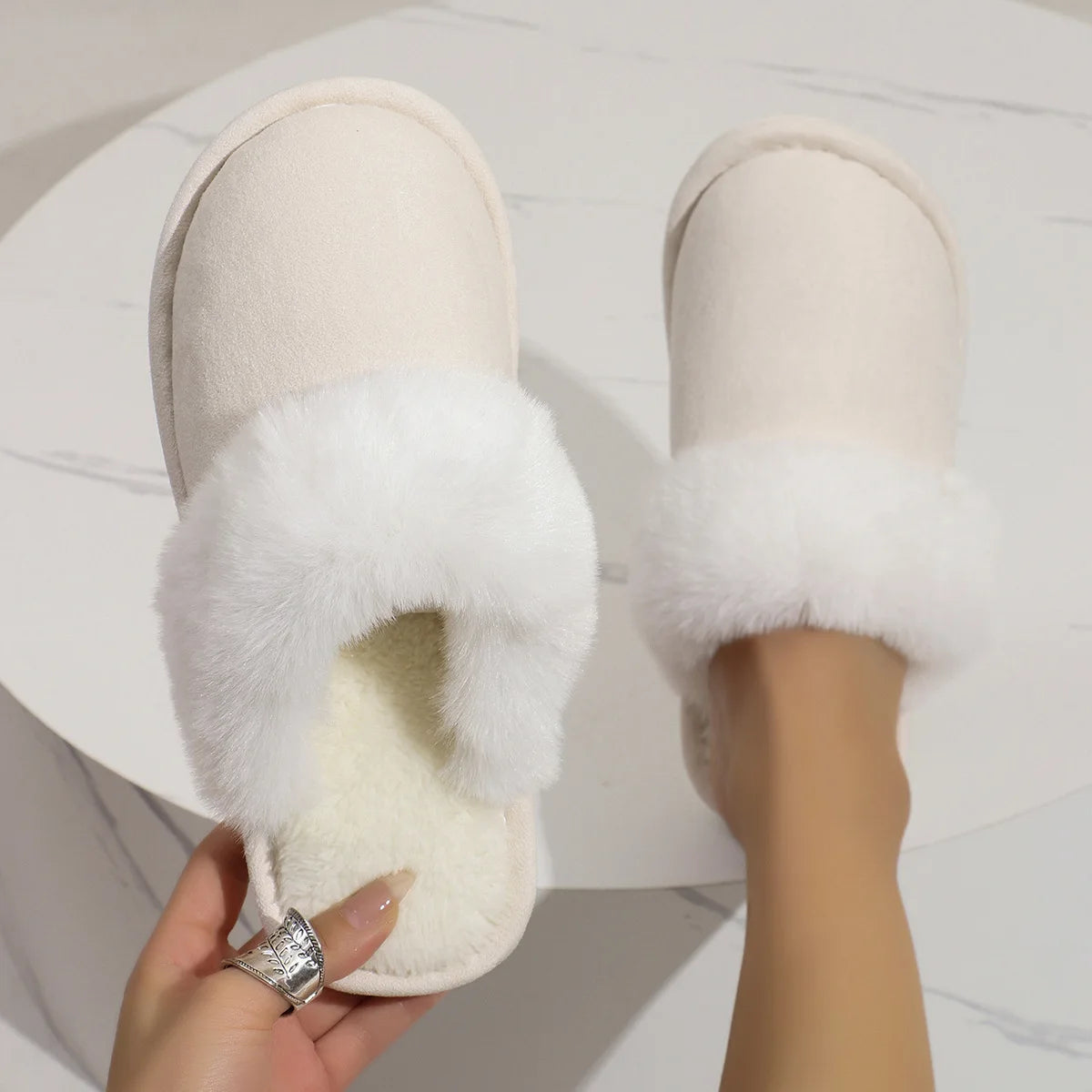 Warme Pluche Winterpantoffels