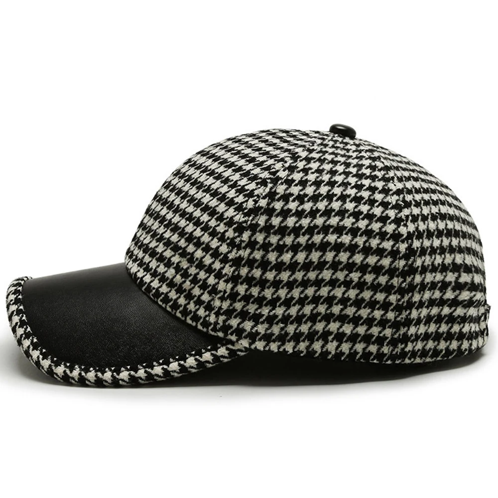 Houndstooth Leren Pet