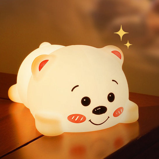 Dikke Beer Silicone Squishy Nachtlampje Schattige LED Lamp Perfect Cadeau