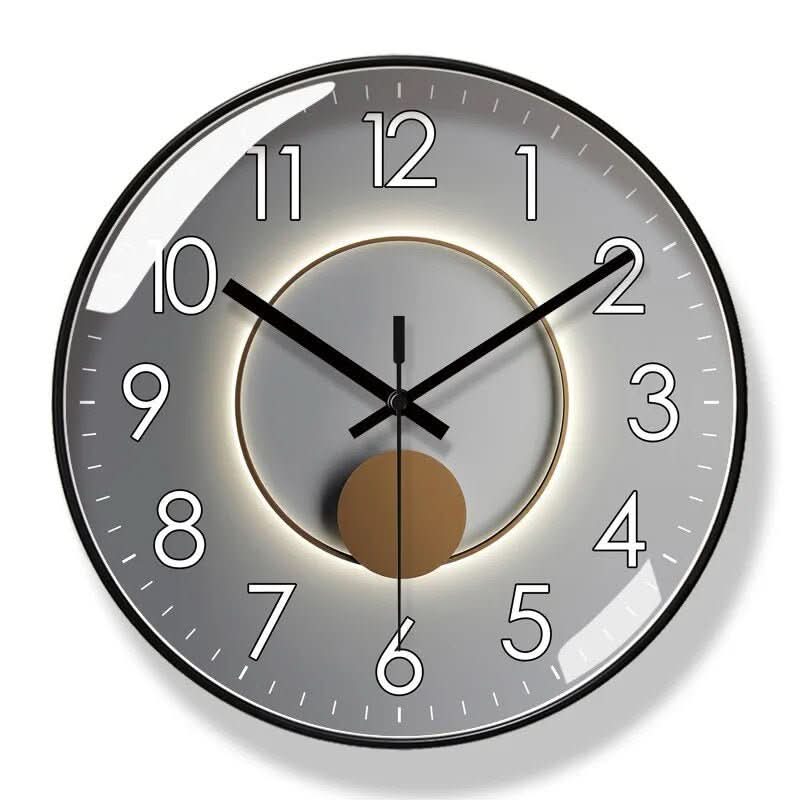 ScandiClock - Zwarte wandklok in Nordic stijl - Nauwkeurig & stijlvol voor elk huis