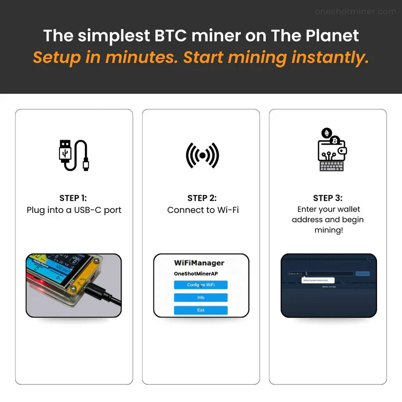 Begin Direct met Minen — Akai Miner ESP32