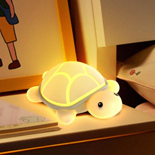 Squishy Silicone Schattige Schildpad LED Nachtlamp - Perfect Cadeau voor Kinderen en Meisjes