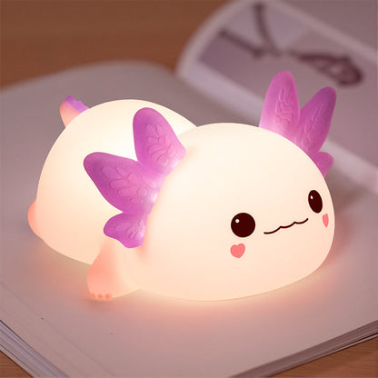 2025 Beperkte Versie Axolotl Squishy Silicone Nachtlamp - Perfect Cadeau 🎁