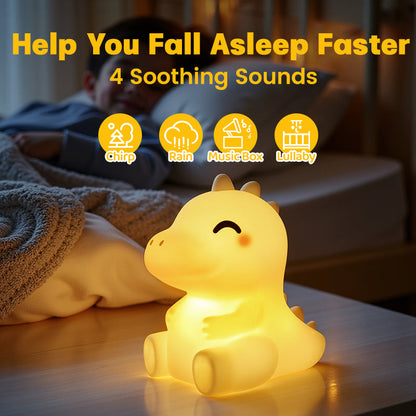 Squishy Silicone Dinosaur LED Nachtlamp - Perfect Cadeau voor Kinderen en Meisjes