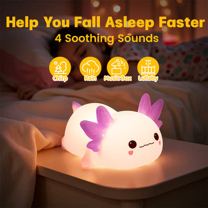 2025 Beperkte Versie Axolotl Squishy Silicone Nachtlamp - Perfect Cadeau 🎁