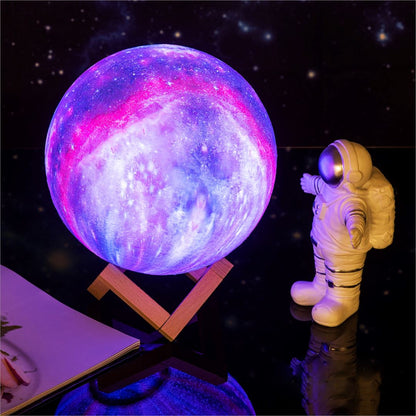 Asteria | Draadloze 3D Maanlamp