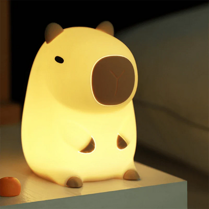 Capibara Met Schildpad LED Squishy Nachtlamp Voor Cadeau USB Oplaadbare Capibara Lamp