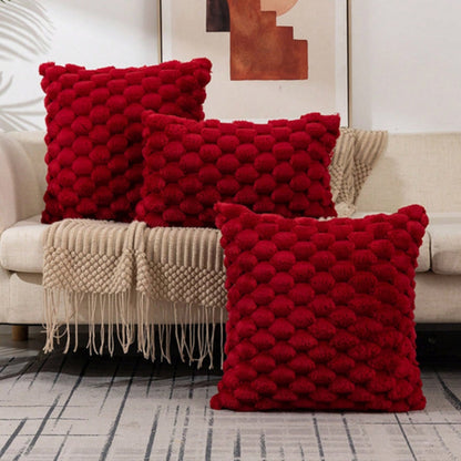 CloudLuxe – Zachte Marshmallow Kussenhoes met Luxe 3D Textuur