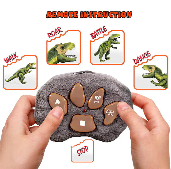 Afstandsbediening T-Rex Dinosaur LED Lichtgevende Loop- en Brullende Speelgoed Voor Kinderen Herfst 2025 Cadeau