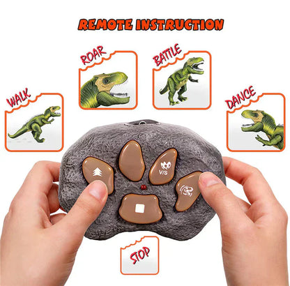 Afstandsbediening T-Rex Dinosaur LED Lichtgevende Loop- en Brullende Speelgoed Voor Kinderen Herfst 2025 Cadeau
