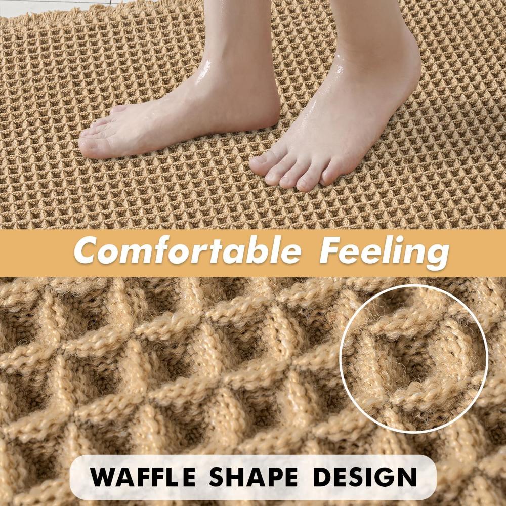LuxeWeave – Wafelstructuur Badmat met Ultiem Comfort & Absorptie