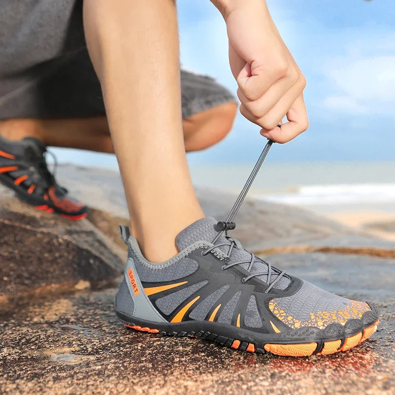Heren waterschoenen met elastische bandsluiting en vijfvingerontwerp