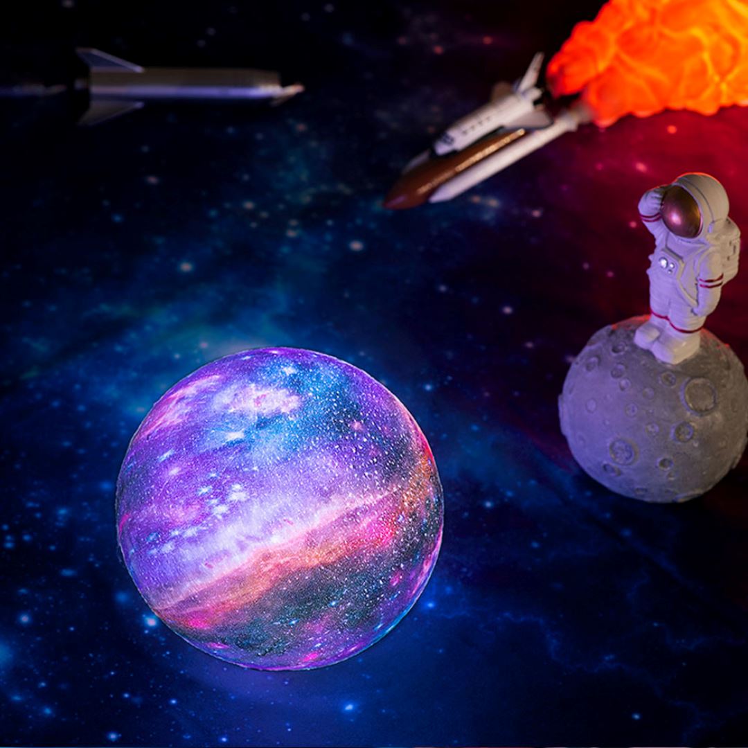 Asteria | Draadloze 3D Maanlamp