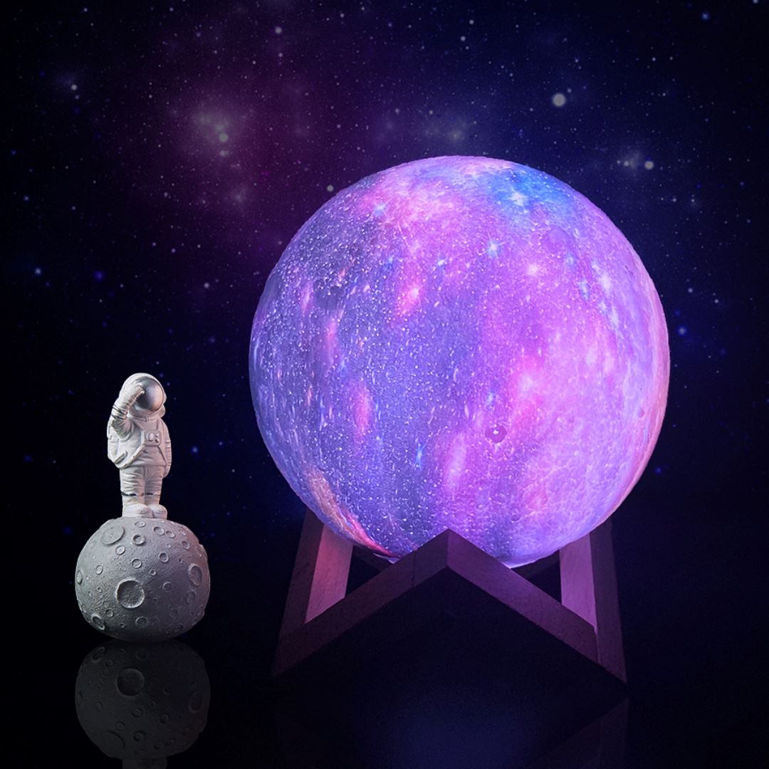 Asteria | Draadloze 3D Maanlamp