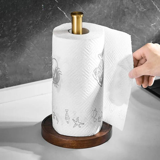 Walden Luxe Keukenrolhouder – Handgemaakt Walnootdesign voor een Stijlvolle Keuken