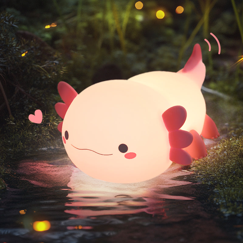 Axolotl Schattige Squishy Nachtlamp - Perfect Cadeau 🎁